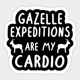 Gazelle savanna wildlife safari africa lover Sticker